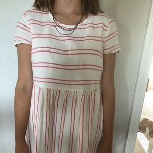 Pink and White Striped Old Navy Dress